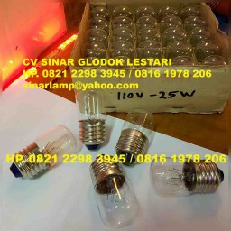 Lampu Kereta Api 110V 25W dan 15W E27 Base